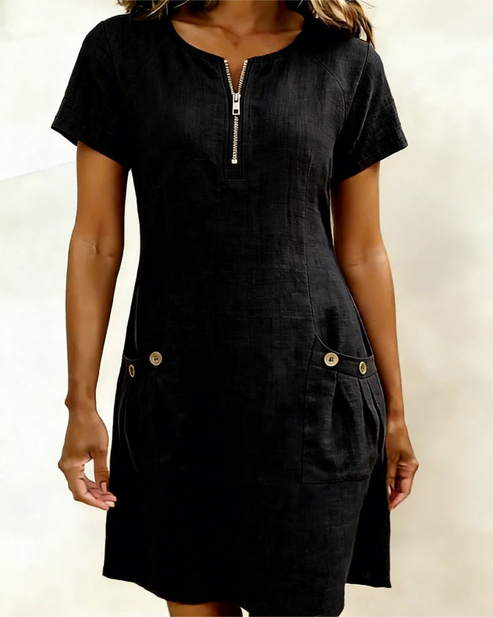 Lacy | Robe Coton-Lin Coupe A