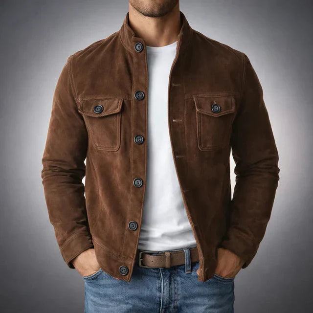 Marc | Veste élégante suédée