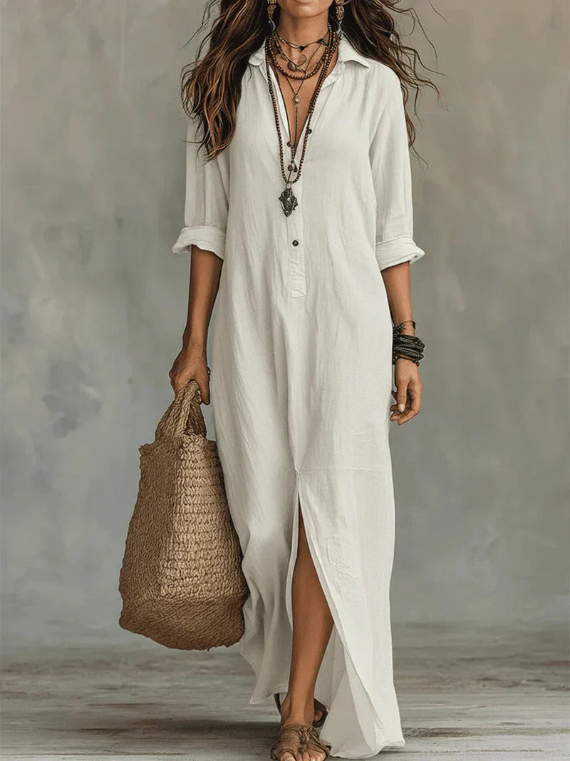 Wilhelmine | Robe Maxi Flatteuse au Quotidien