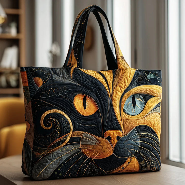 Felina | Handgefertigte Tasche mit künstlerischem Katzenmotiv