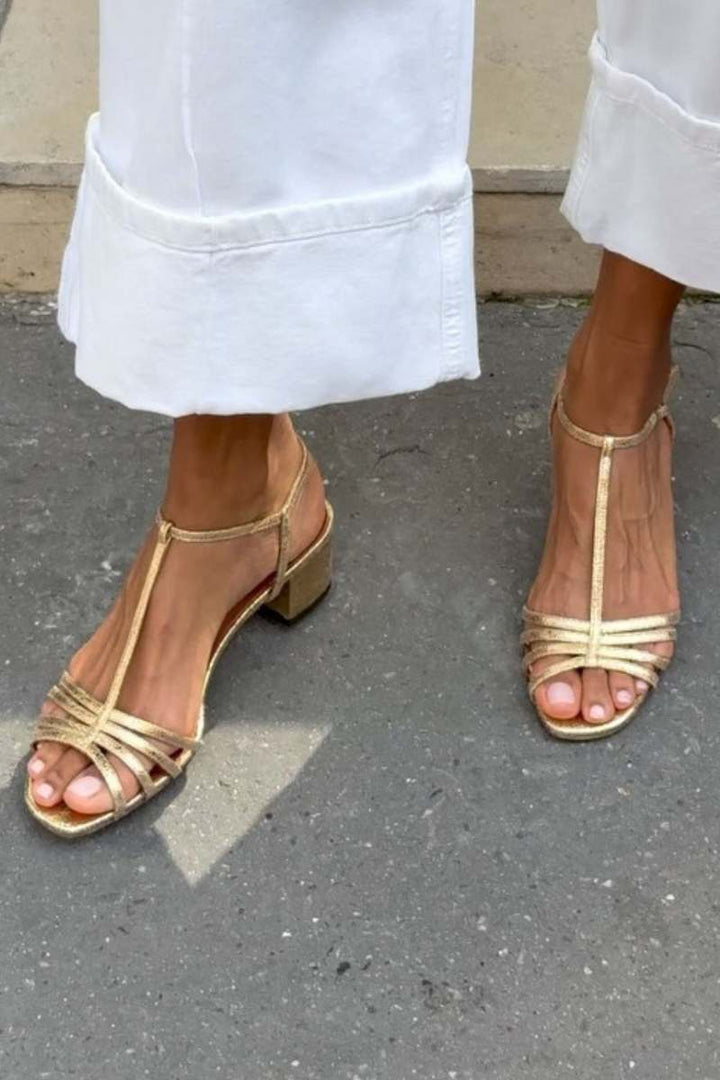 Selma | Sandales Dorées Élégance Quotidienne