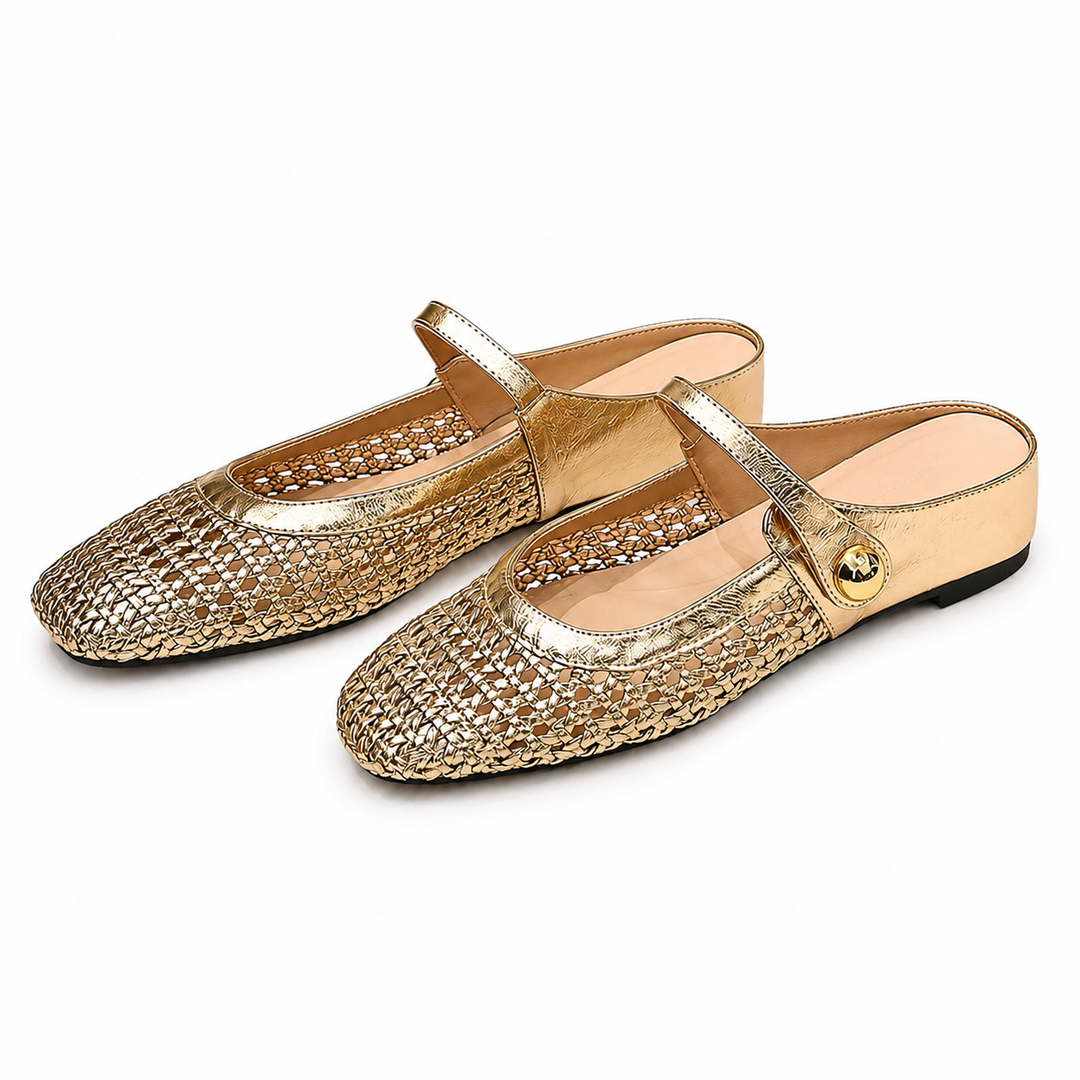 Lumira | Mules Tressées à Bout Carré