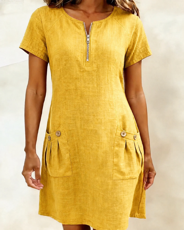 Lacy | Robe Coton-Lin Coupe A