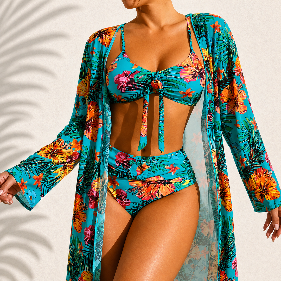 Marie | Bikini 3 Pièces Tropical