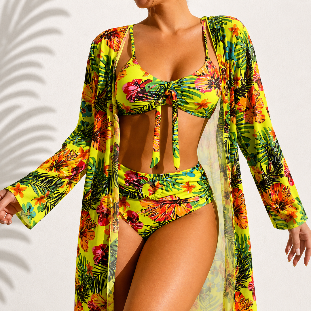 Marie | Bikini 3 Pièces Tropical