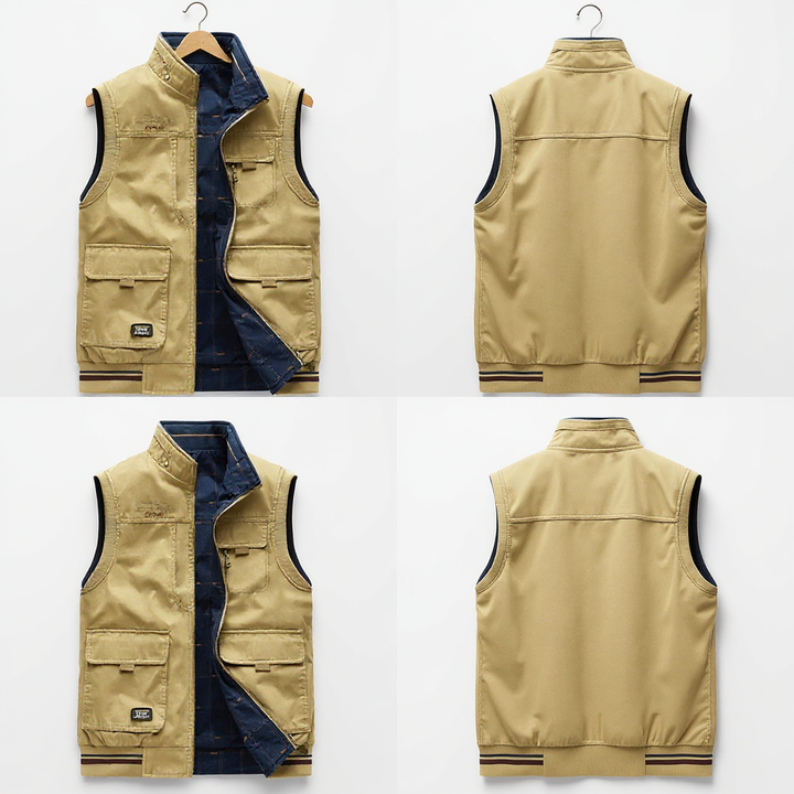 Frenky | Gilet Cargo Élégant
