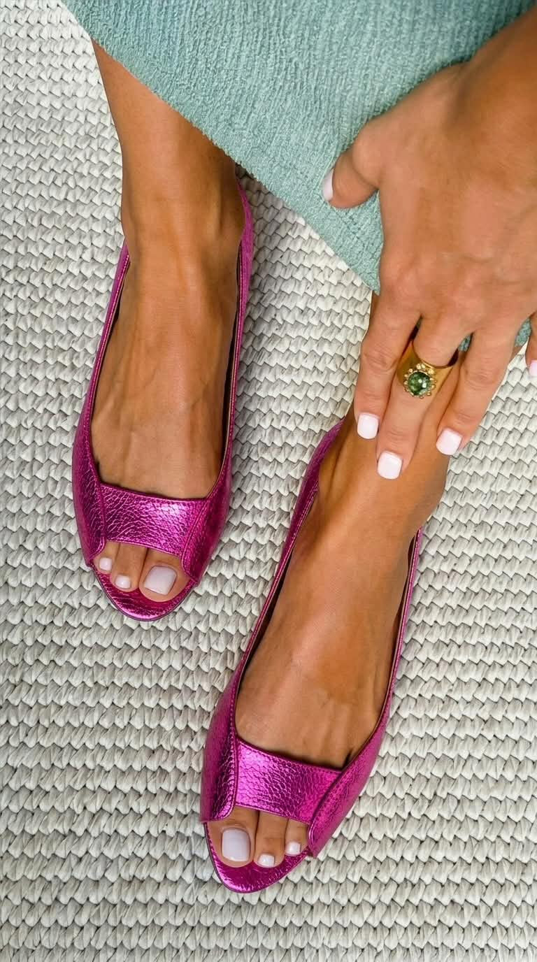 Thérèse | Sandales Dorées Confort Chic