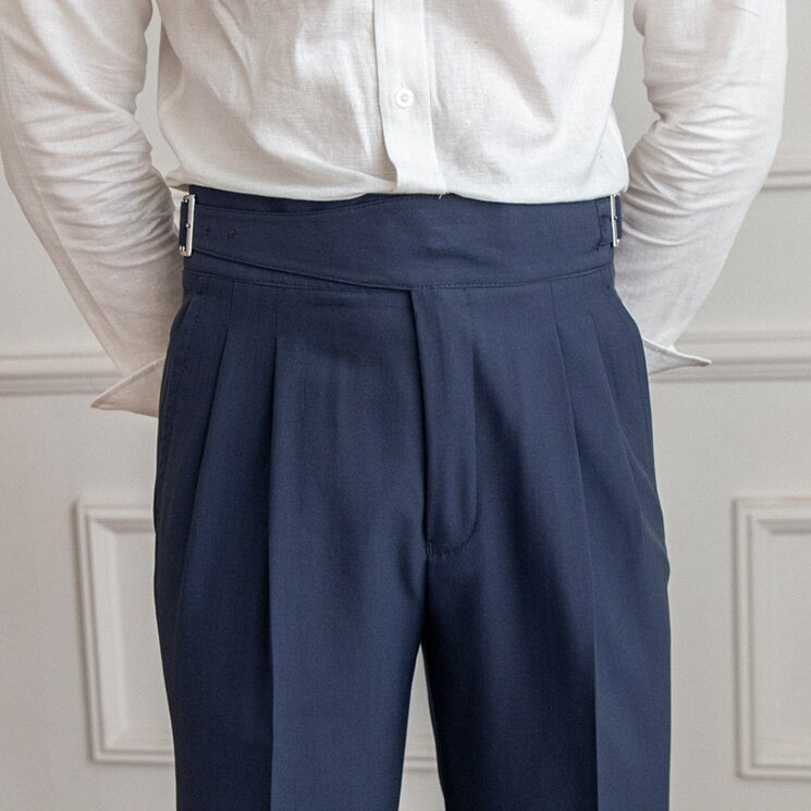 Cédric | Pantalon fluide taille haute élégant