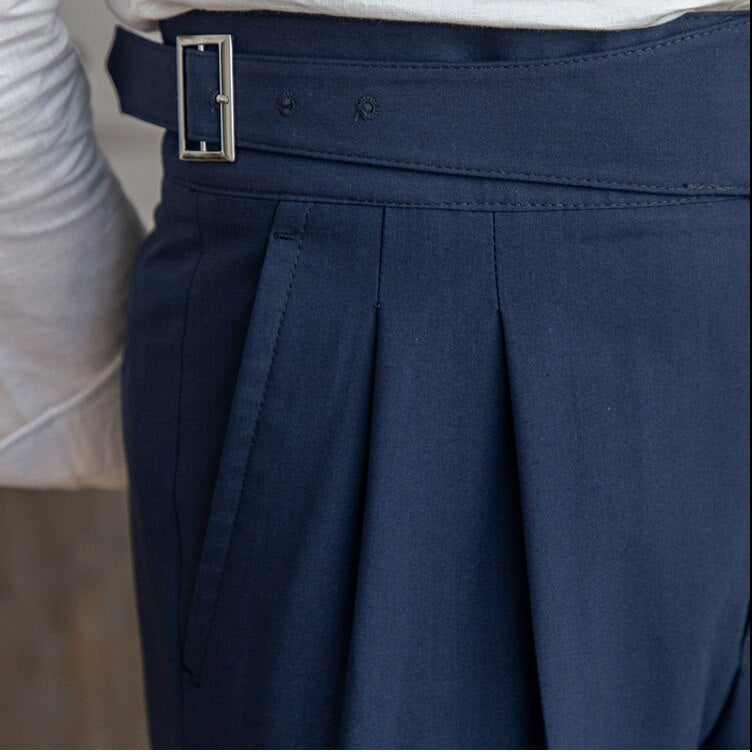 Cédric | Pantalon fluide taille haute élégant