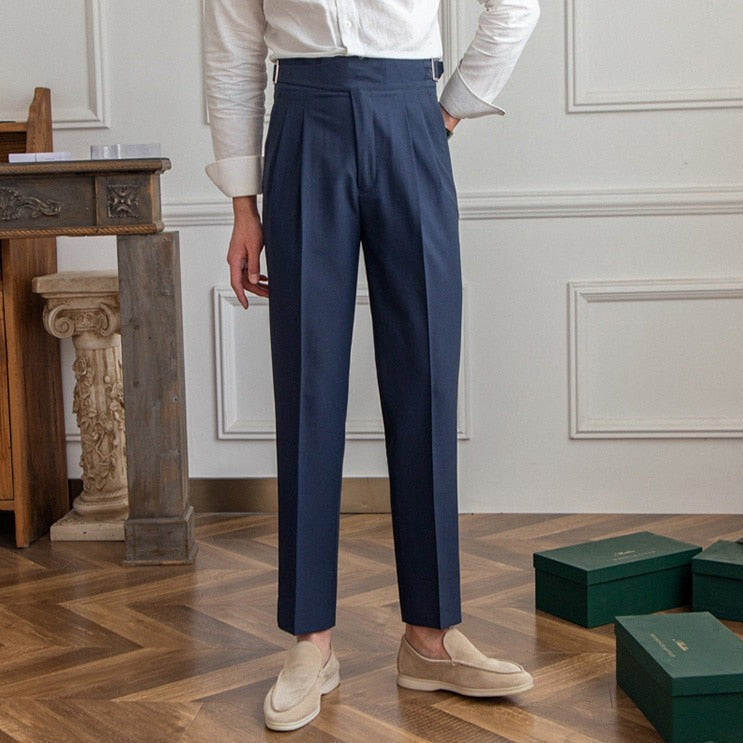 Cédric | Pantalon fluide taille haute élégant