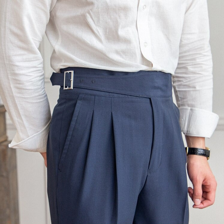 Cédric | Pantalon fluide taille haute élégant