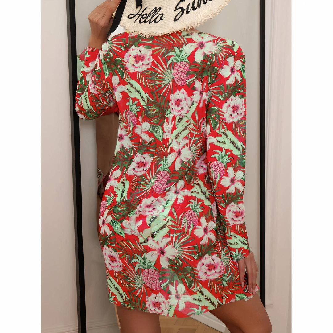 Palma | Ensemble bikini bohème trois pièces à imprimé floral