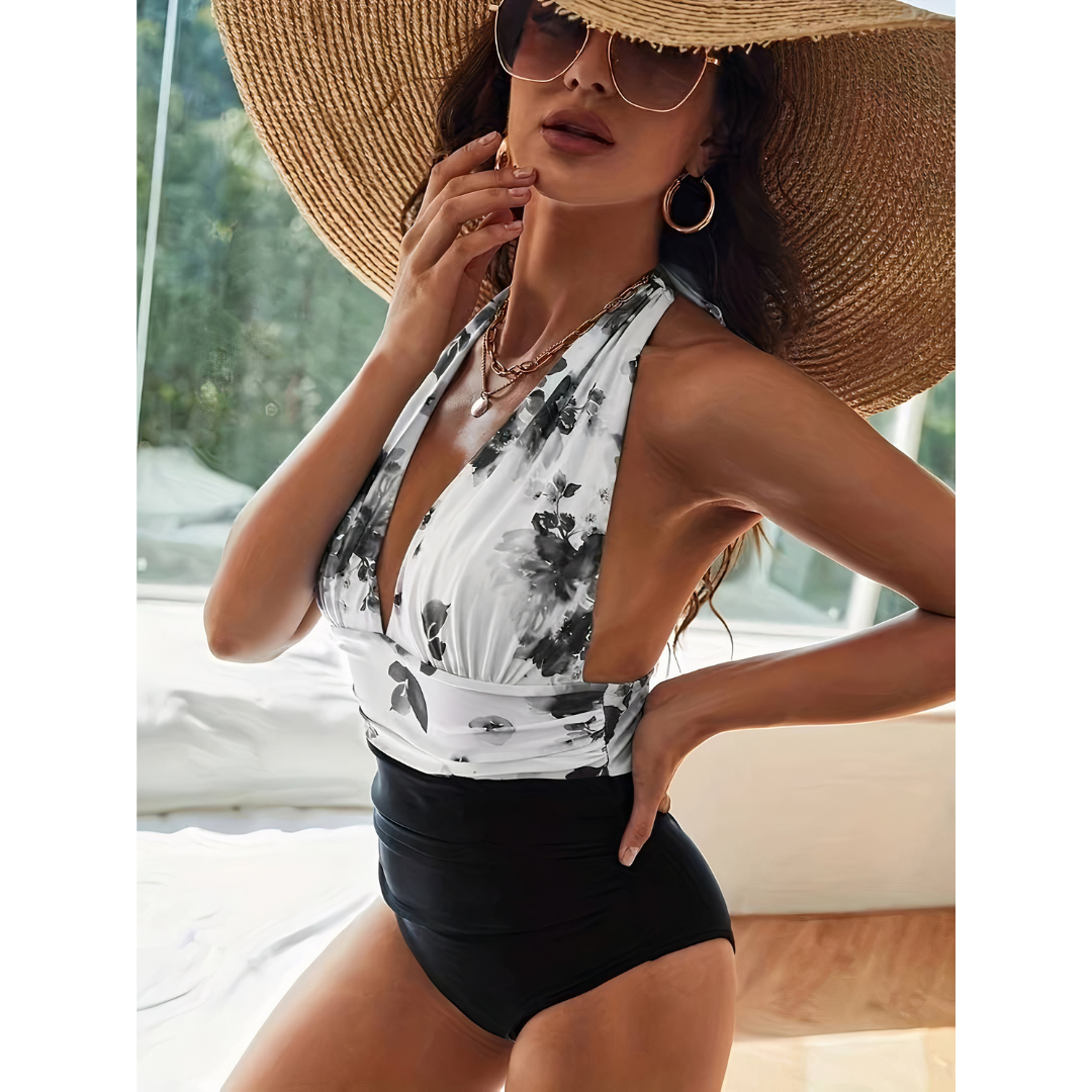 Allie | Maillot de bain une pièce élégant à col V