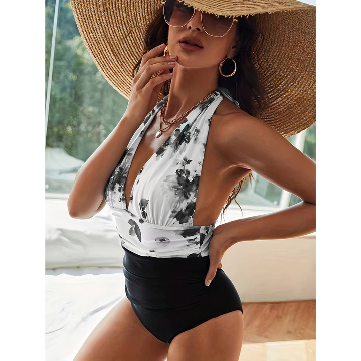 Allie | Maillot de bain une pièce élégant à col V