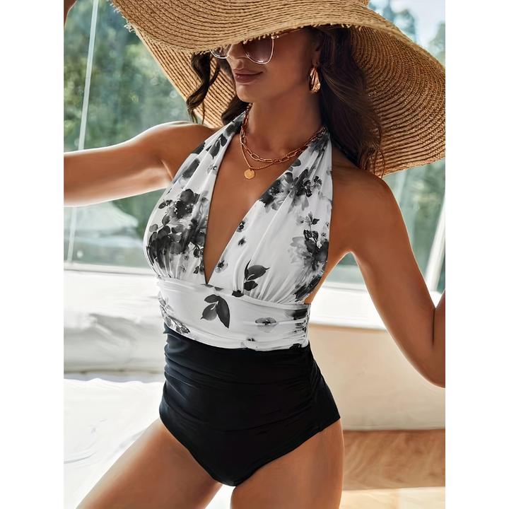 Allie | Maillot de bain une pièce élégant à col V