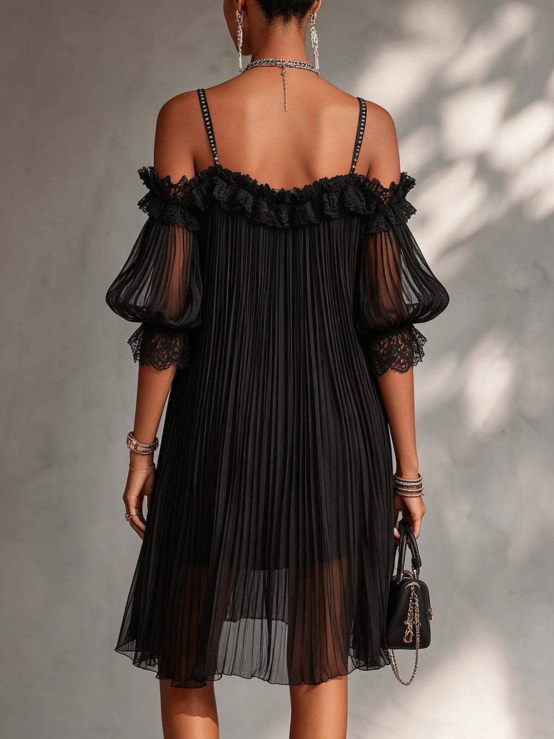 Céline | Robe Longue Chiffon Col V