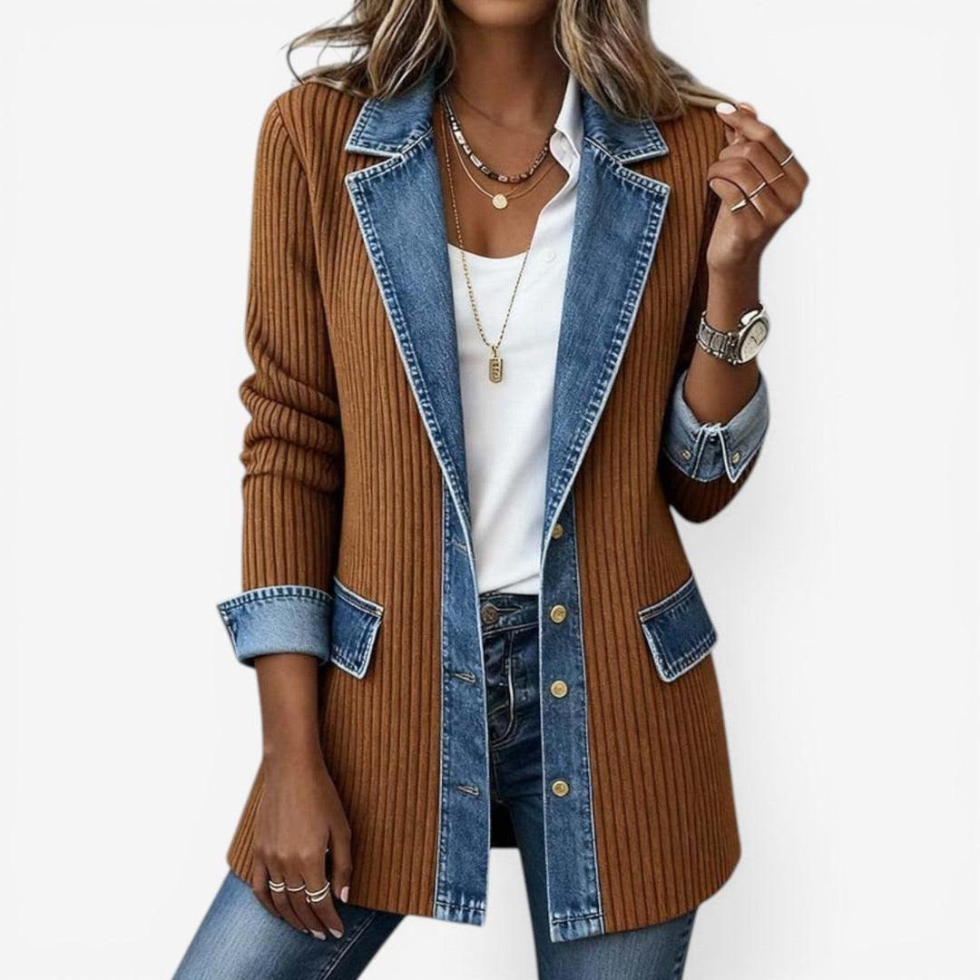 Emiliy | Veste élégante à effet superposé