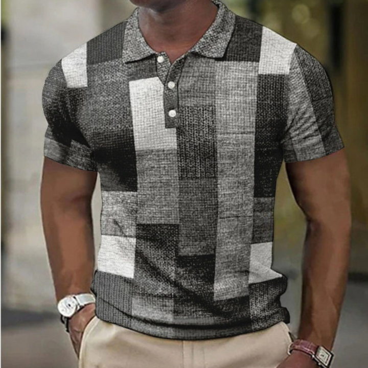 Damien | Polo homme patchwork élégant