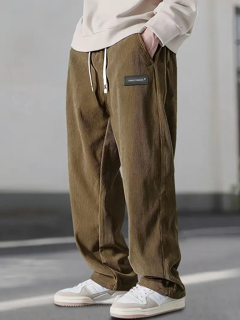 Thierry | Pantalon en Velours Côtelé Coupe Détendue