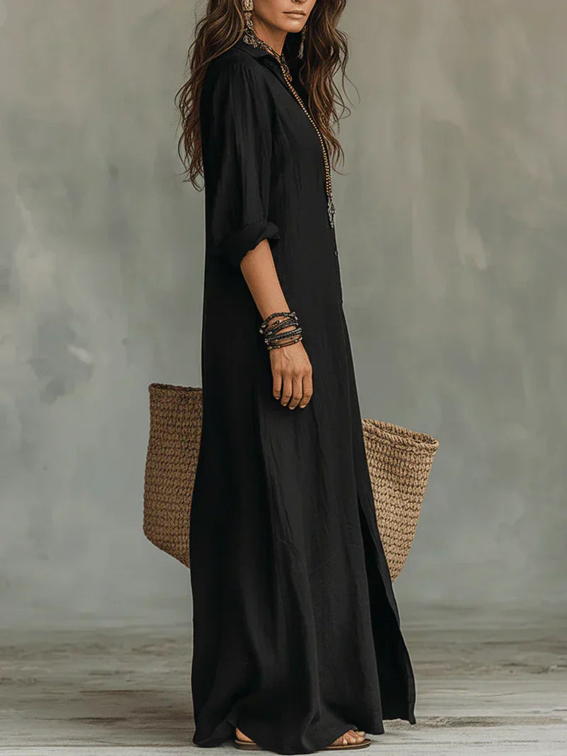 Wilhelmine | Robe Maxi Flatteuse au Quotidien