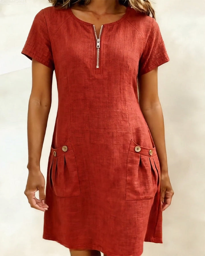 Lacy | Robe Coton-Lin Coupe A