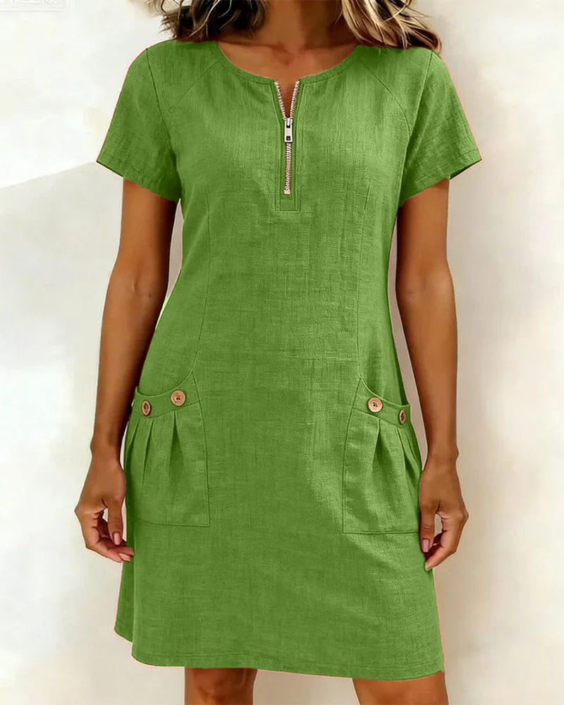 Lacy | Robe Coton-Lin Coupe A