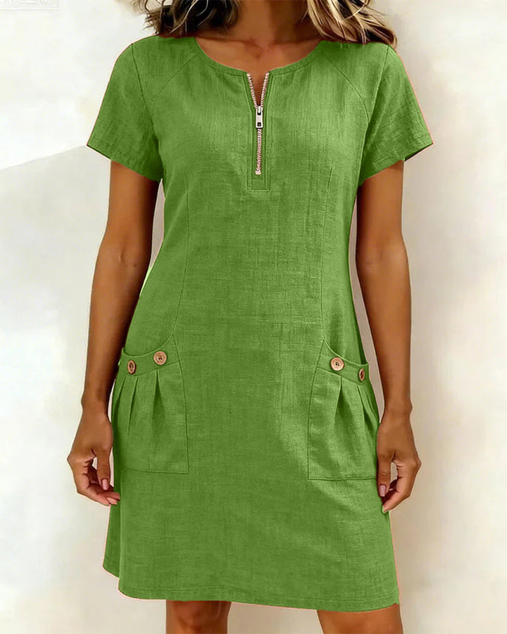 Lacy | Robe Coton-Lin Coupe A
