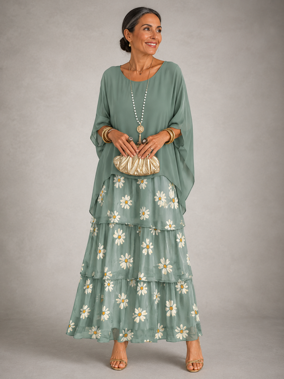 Naomi | Robe Longue Fluide Élégante