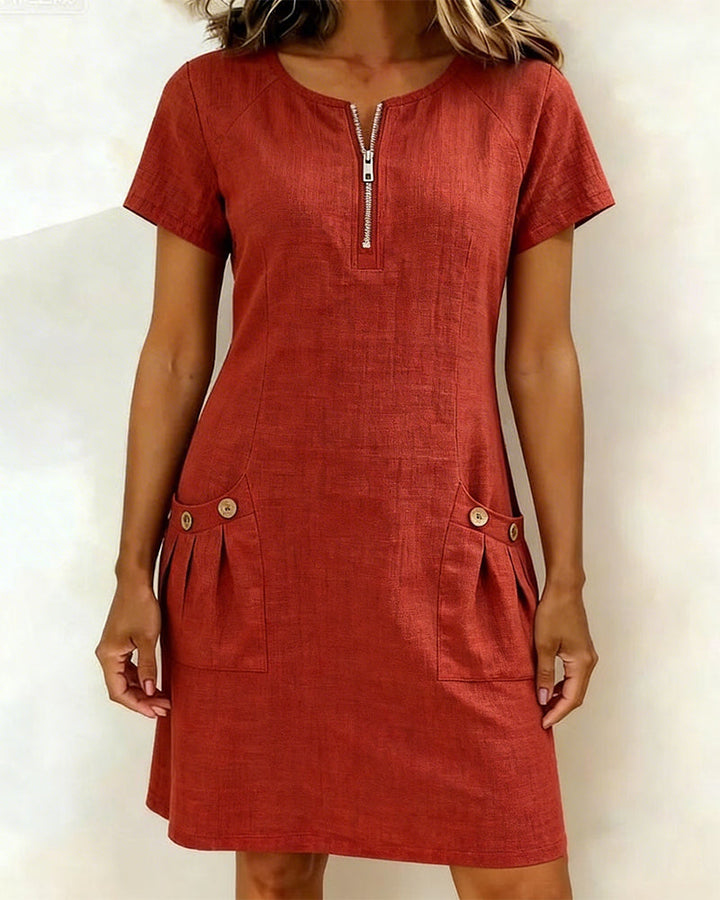 Lacy | Robe Coton-Lin Coupe A