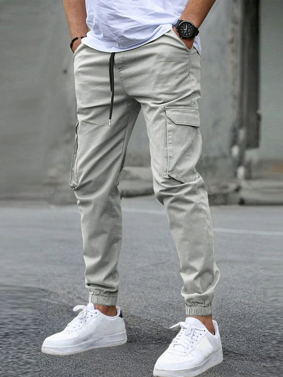 Adrien | Jogger Cargo Souple Style Moderne