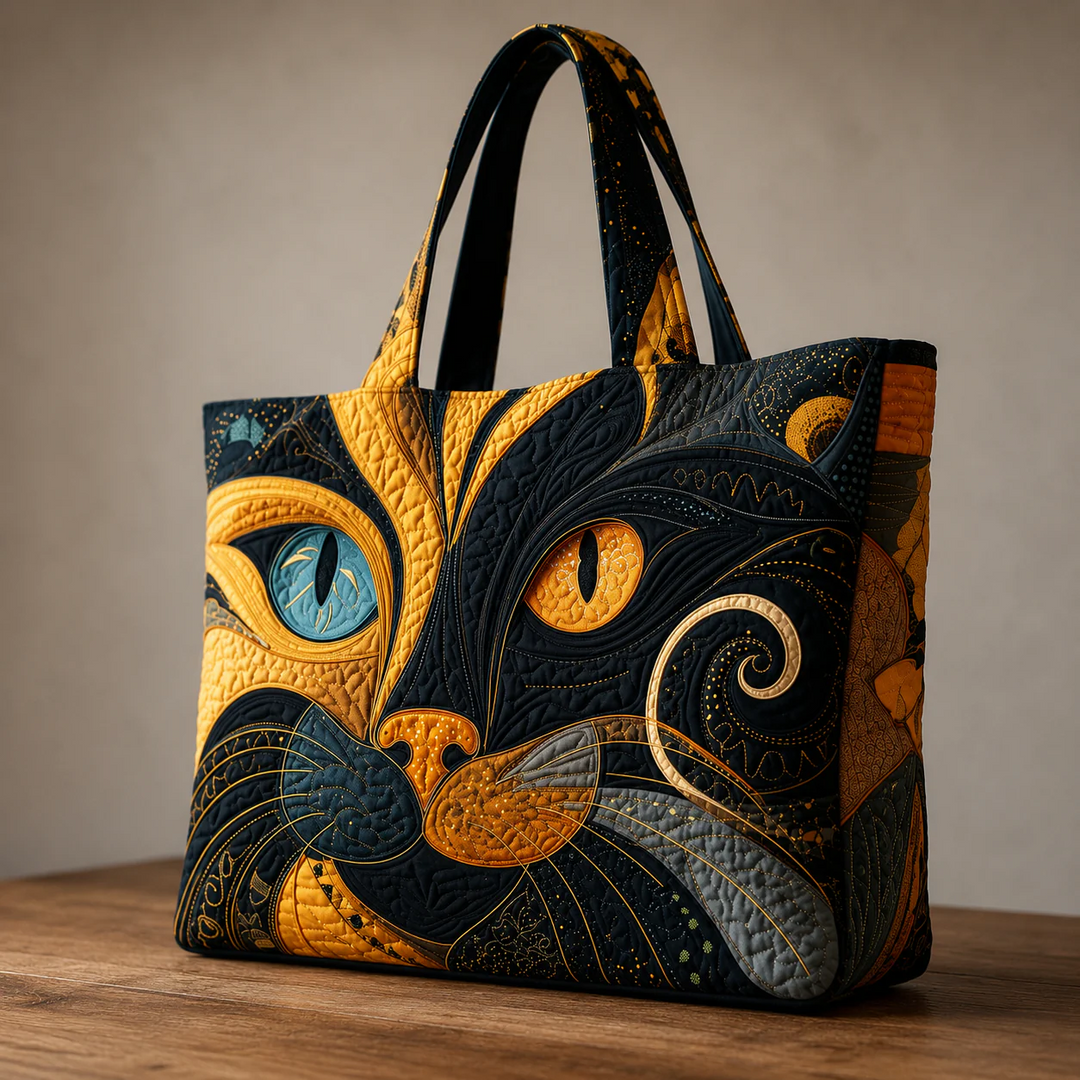 Felina | Handgefertigte Tasche mit künstlerischem Katzenmotiv