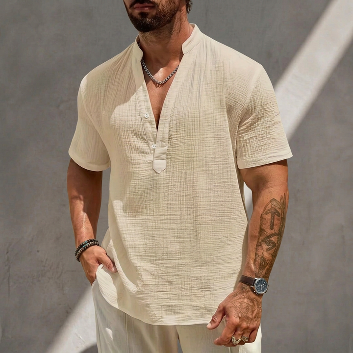 Noah | Chemise Estivale à Col Haut
