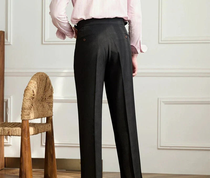 Cédric | Pantalon fluide taille haute élégant