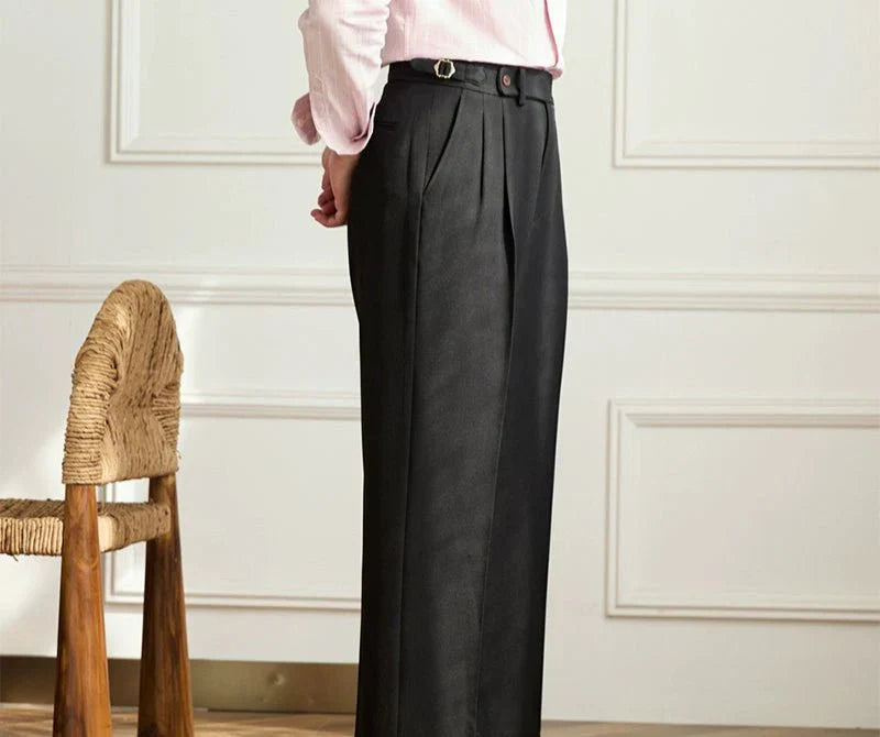 Cédric | Pantalon fluide taille haute élégant