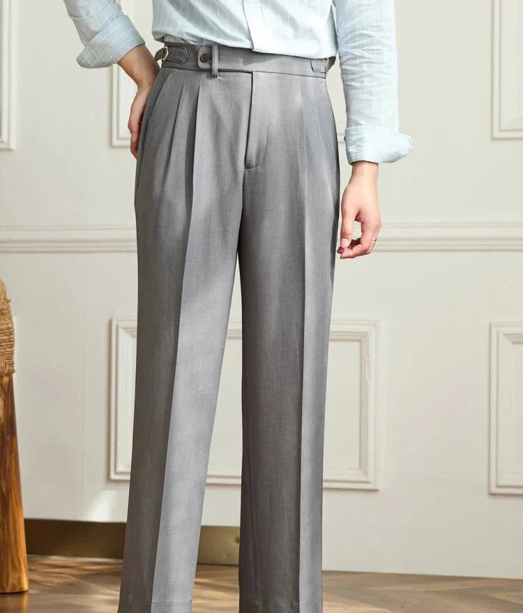Cédric | Pantalon fluide taille haute élégant