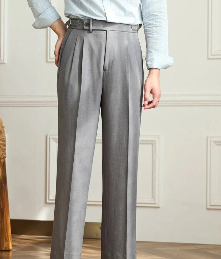 Cédric | Pantalon fluide taille haute élégant