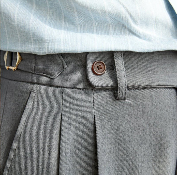 Cédric | Pantalon fluide taille haute élégant