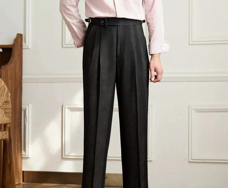 Cédric | Pantalon fluide taille haute élégant