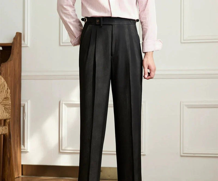 Cédric | Pantalon fluide taille haute élégant