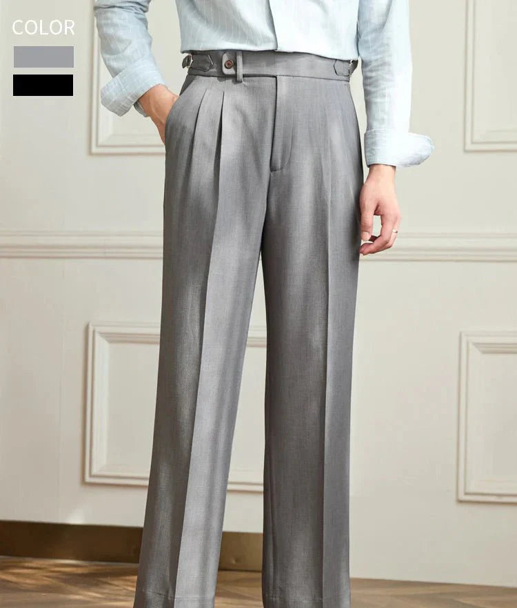 Cédric | Pantalon fluide taille haute élégant
