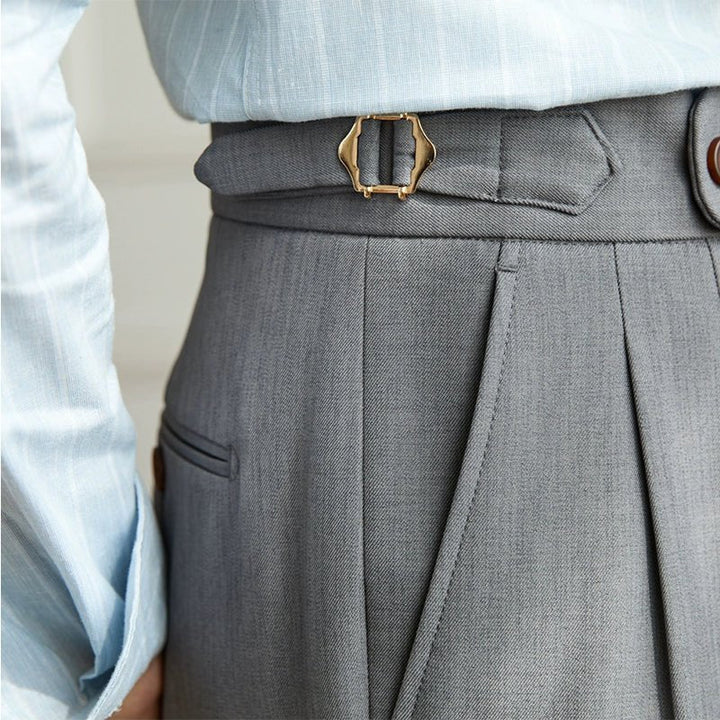 Cédric | Pantalon fluide taille haute élégant
